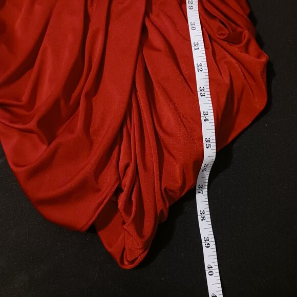 Mikael Aghal, Jersey‎ Knit Layered Party Dress in Red, Size 2, *NWT - Picture 16 of 16